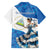 Felices Fiestas Patrias Nicaragua Family Matching Off The Shoulder Long Sleeve Dress and Hawaiian Shirt Bailes Nicaraguan Girl - Wonder Print Shop