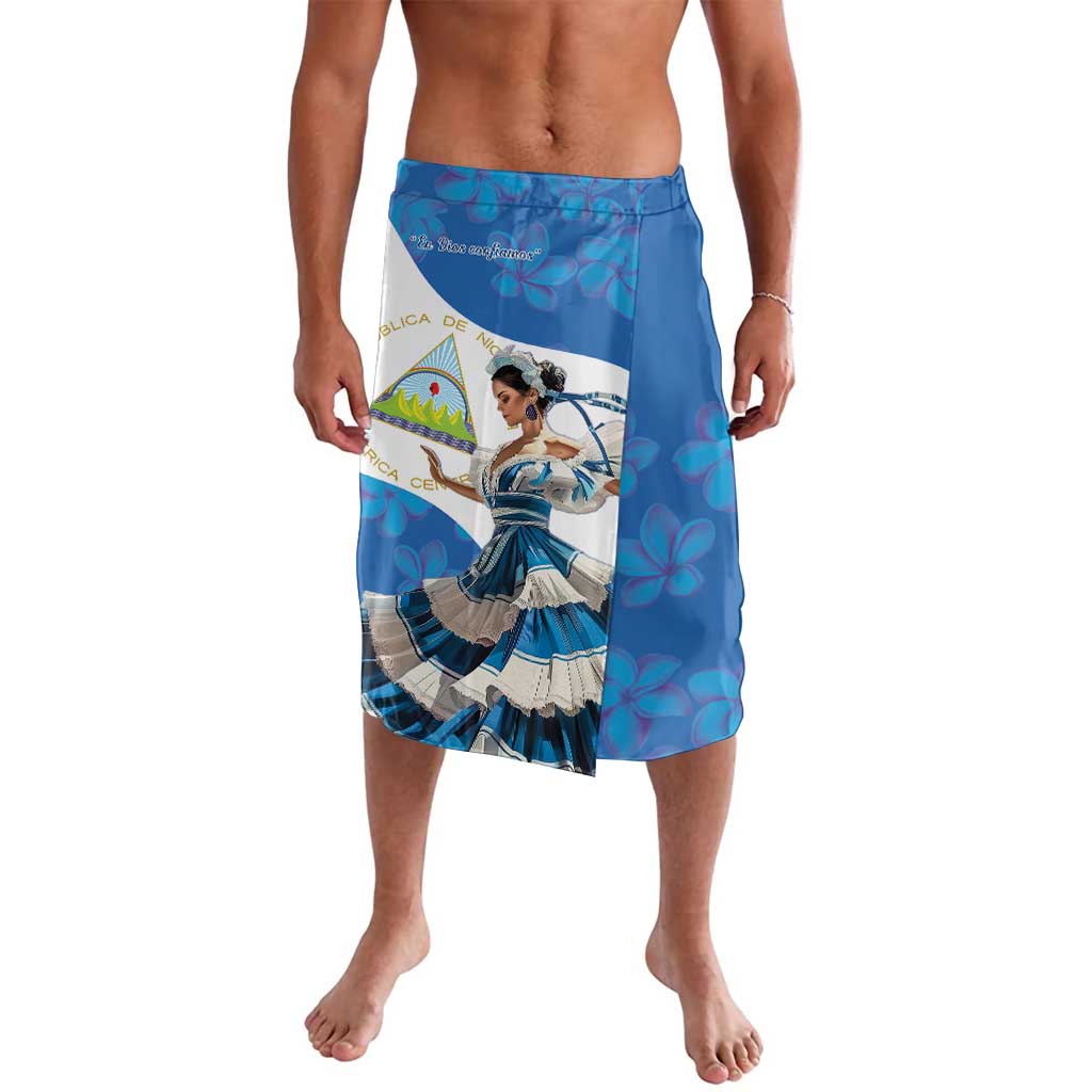 Blue printed board shorts with elastic waistband and girl artwork panel