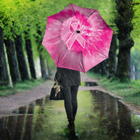Breast Cancer Awareness Umbrella Think Pink Tie Dye Ribbon - Wonder Print Shop