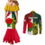 personalised-australia-and-england-rugby-couples-matching-mermaid-dress-and-long-sleeve-button-shirts-indigenous-wallabies-with-red-roses-sporty-version