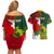 Personalised Australia And England Rugby Couples Matching Off Shoulder Short Dress and Hawaiian Shirt Indigenous Wallabies With Red Roses Sporty Version - Wonder Print Shop