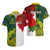 Personalised Australia And England Rugby Hawaiian Shirt Indigenous Wallabies With Red Roses Sporty Version - Wonder Print Shop