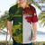 Personalised Australia And England Rugby Hawaiian Shirt Indigenous Wallabies With Red Roses Sporty Version - Wonder Print Shop