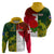 Personalised Australia And England Rugby Hoodie Indigenous Wallabies With Red Roses Sporty Version - Wonder Print Shop