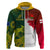 Personalised Australia And England Rugby Hoodie Indigenous Wallabies With Red Roses Sporty Version - Wonder Print Shop