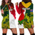 Personalised Australia And England Rugby Hoodie Dress Indigenous Wallabies With Red Roses Sporty Version - Wonder Print Shop