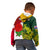 Personalised Australia And England Rugby Kid Hoodie Indigenous Wallabies With Red Roses Sporty Version - Wonder Print Shop