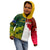 Personalised Australia And England Rugby Kid Hoodie Indigenous Wallabies With Red Roses Sporty Version - Wonder Print Shop