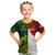 Personalised Australia And England Rugby Kid T Shirt Indigenous Wallabies With Red Roses Sporty Version - Wonder Print Shop