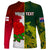 Personalised Australia And England Rugby Long Sleeve Shirt Indigenous Wallabies With Red Roses Sporty Version - Wonder Print Shop