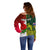 Personalised Australia And England Rugby Off Shoulder Sweater Indigenous Wallabies With Red Roses Sporty Version - Wonder Print Shop