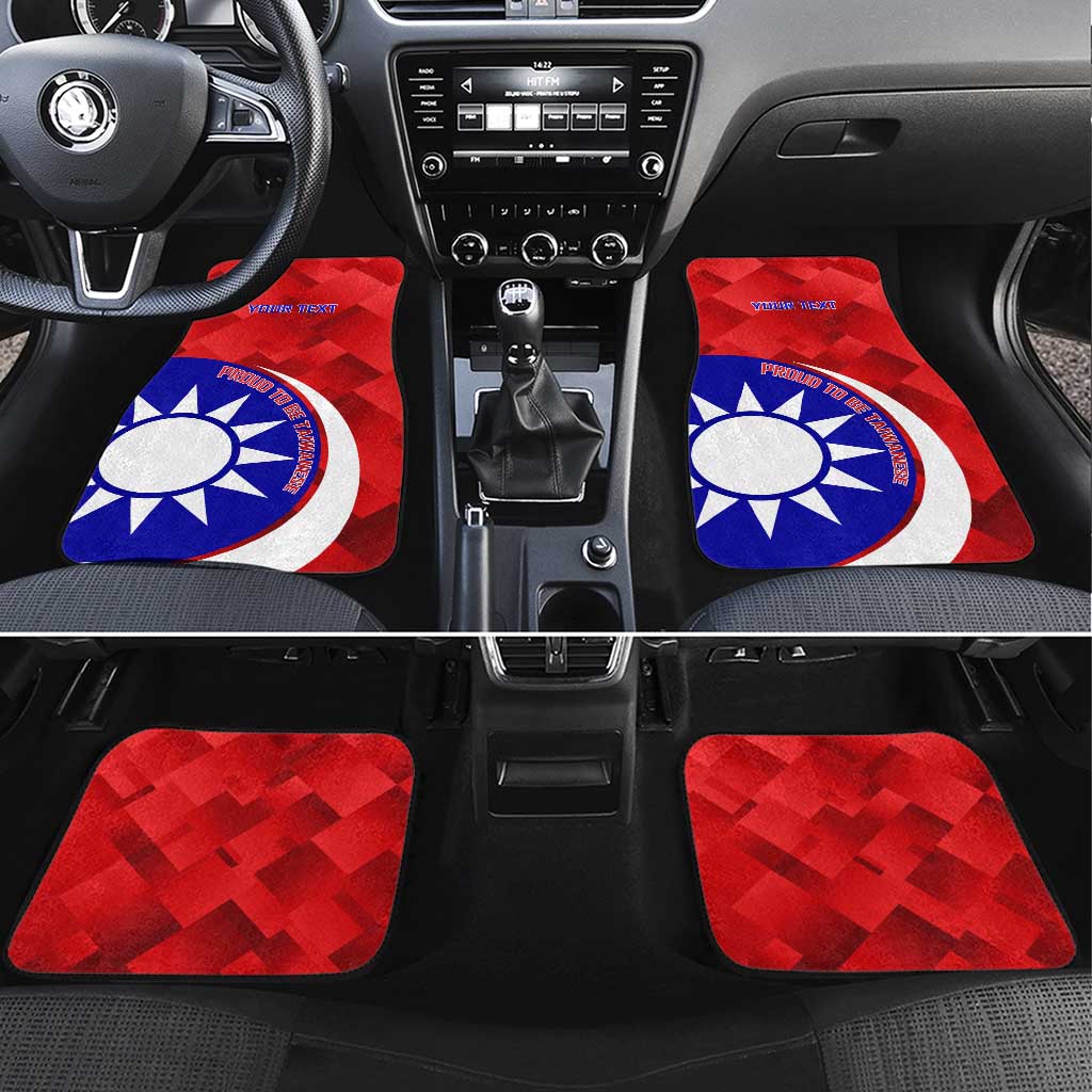 Personalised Taiwan Badminton Car Mats 2024 Taiwanese Proud Dynamic Style - Wonder Print Shop