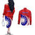 Personalised Taiwan Badminton Couples Matching Off The Shoulder Long Sleeve Dress and Long Sleeve Button Shirt 2024 Taiwanese Proud Dynamic Style