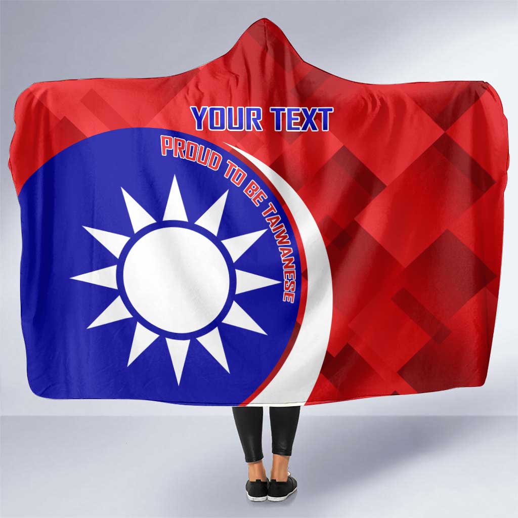 Personalised Taiwan Badminton Hooded Blanket 2024 Taiwanese Proud Dynamic Style