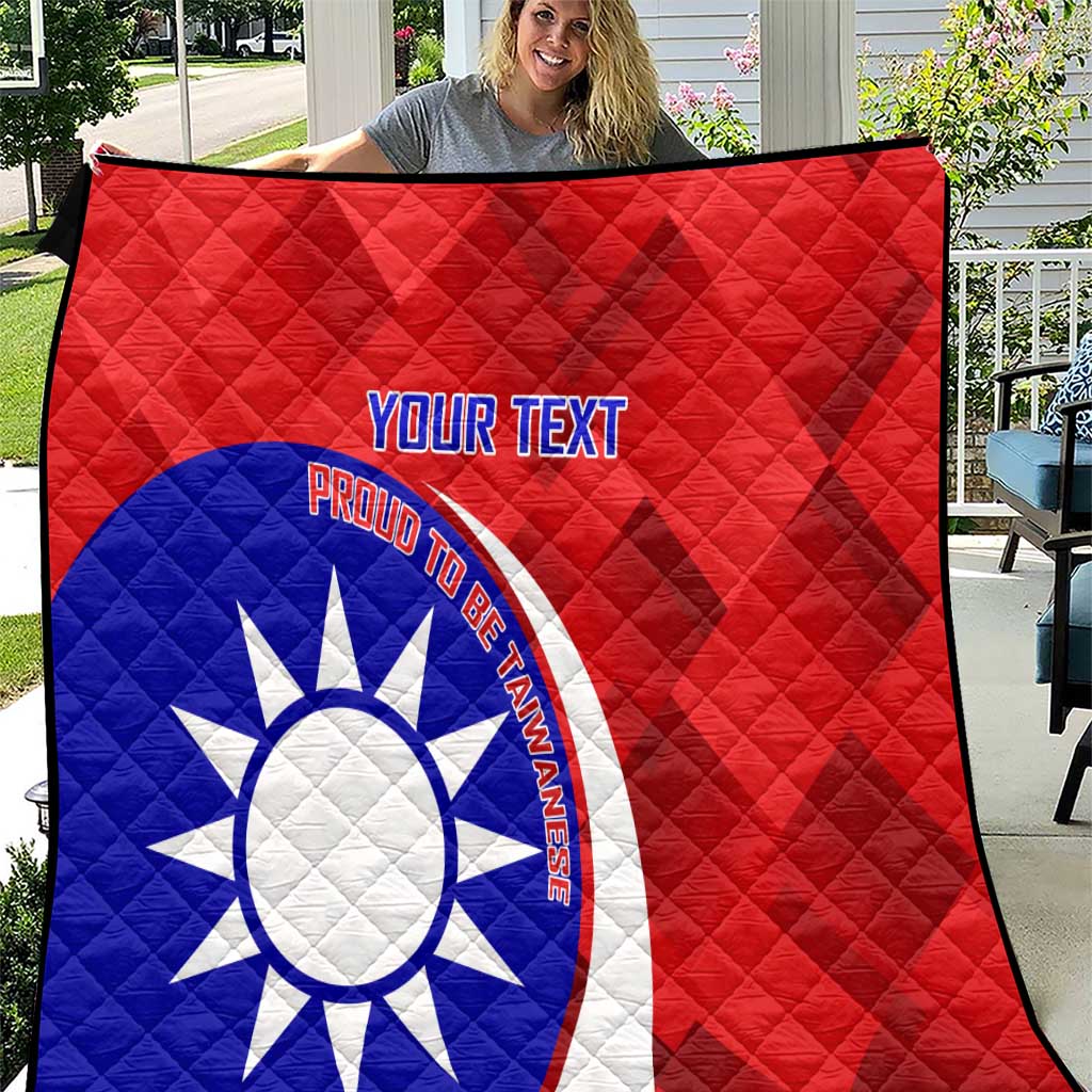 Personalised Taiwan Badminton Quilt 2024 Taiwanese Proud Dynamic Style