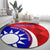 Personalised Taiwan Badminton Round Carpet 2024 Taiwanese Proud Dynamic Style