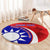 Personalised Taiwan Badminton Round Carpet 2024 Taiwanese Proud Dynamic Style