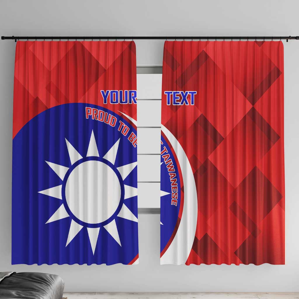 Personalised Taiwan Badminton Window Curtain 2024 Taiwanese Proud Dynamic Style - Wonder Print Shop