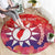 Personalised Taiwan Round Carpet Taiwanese Map Mix Prunus Mume Blossoms