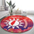 Personalised Taiwan Round Carpet Taiwanese Map Mix Prunus Mume Blossoms