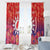 Personalised Taiwan Window Curtain Taiwanese Map Mix Prunus Mume Blossoms - Wonder Print Shop