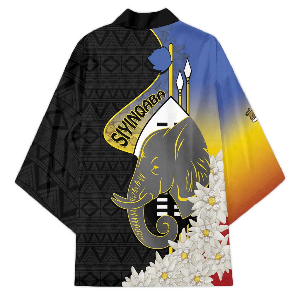 Eswatini Independence Day Kimono Swaziland Nguni Shield African Pattern - Wonder Print Shop