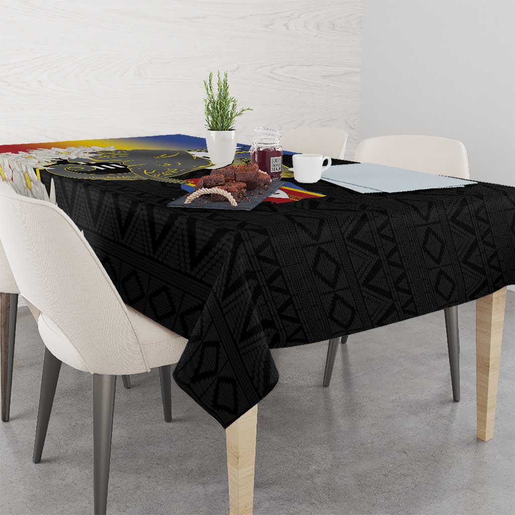 Eswatini Independence Day Tablecloth Swaziland Nguni Shield African Pattern - Wonder Print Shop