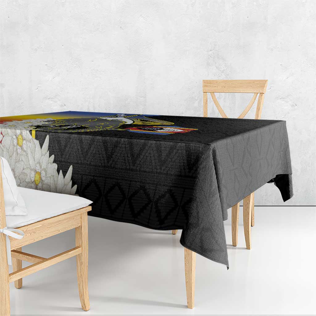 Eswatini Independence Day Tablecloth Swaziland Nguni Shield African Pattern - Wonder Print Shop