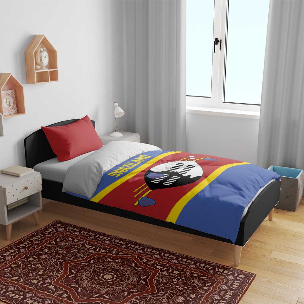 Swaziland Bedding Set Siyinqaba Eswatini Flag Style - Wonder Print Shop