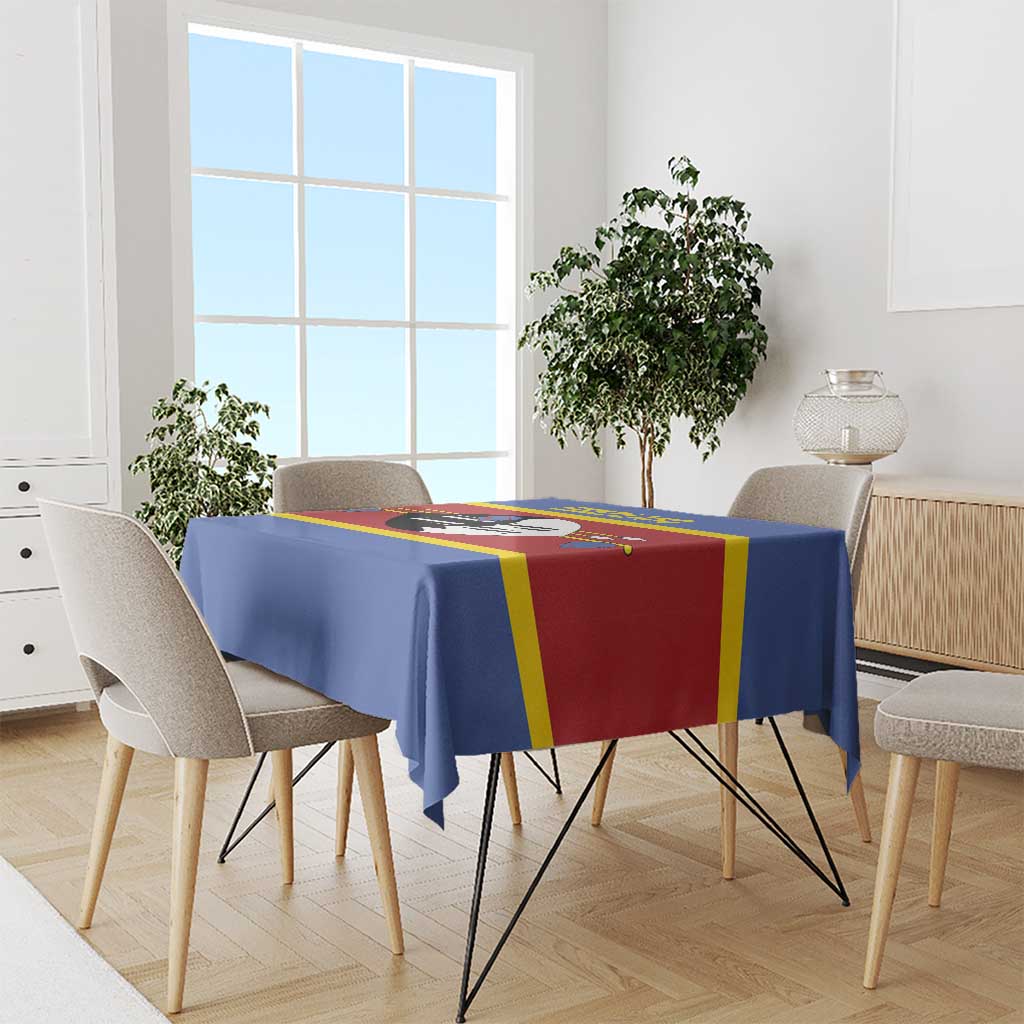 Swaziland Tablecloth Siyinqaba Eswatini Flag Style - Wonder Print Shop
