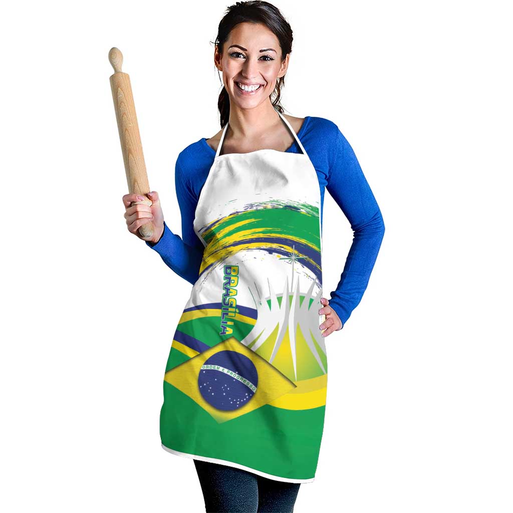 Brasilia Capital Apron Brazil Flag Metropolitan Cathedral - Wonder Print Shop