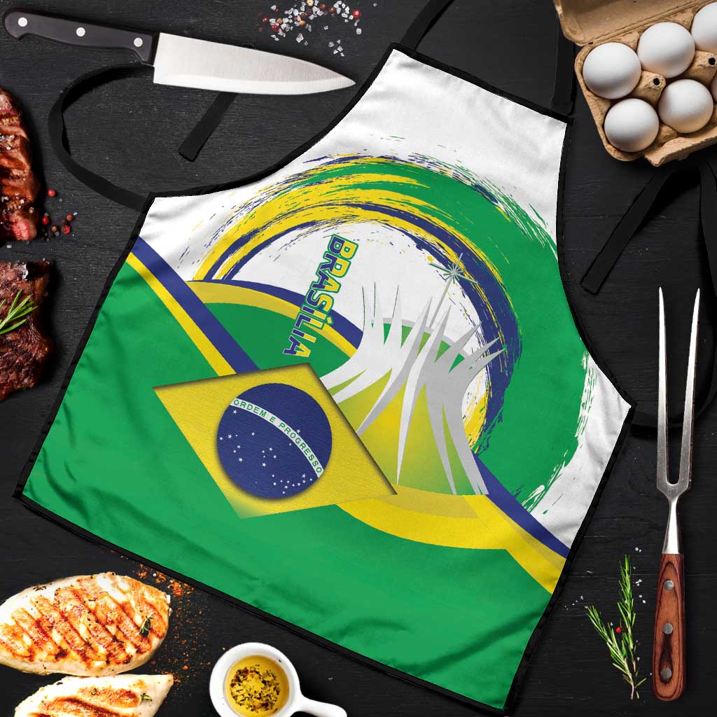 Brasilia Capital Apron Brazil Flag Metropolitan Cathedral - Wonder Print Shop