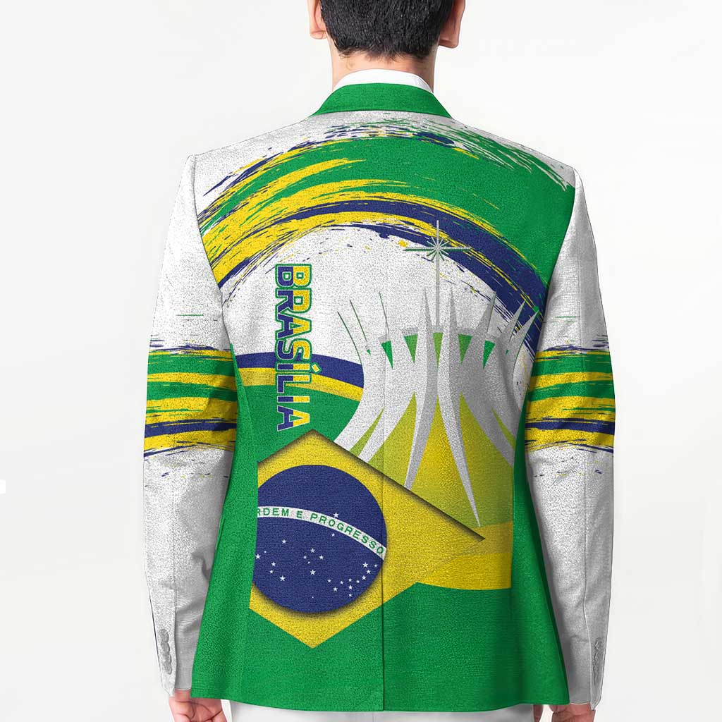 Brasilia Capital Blazer Brazil Flag Metropolitan Cathedral - Wonder Print Shop