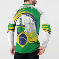 Brasilia Capital Button Sweatshirt Brazil Flag Metropolitan Cathedral - Wonder Print Shop