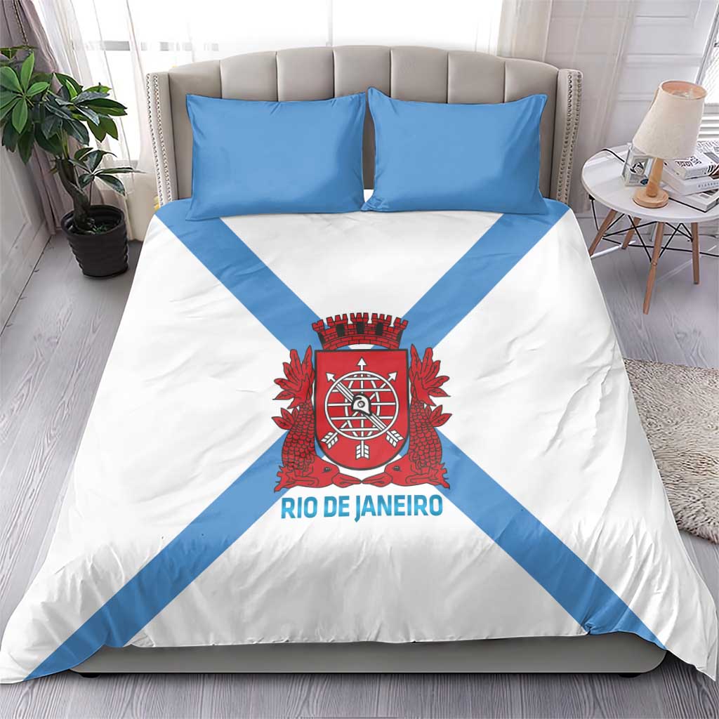 Rio de Janeiro Brazil Bedding Set Flag Style - Wonder Print Shop