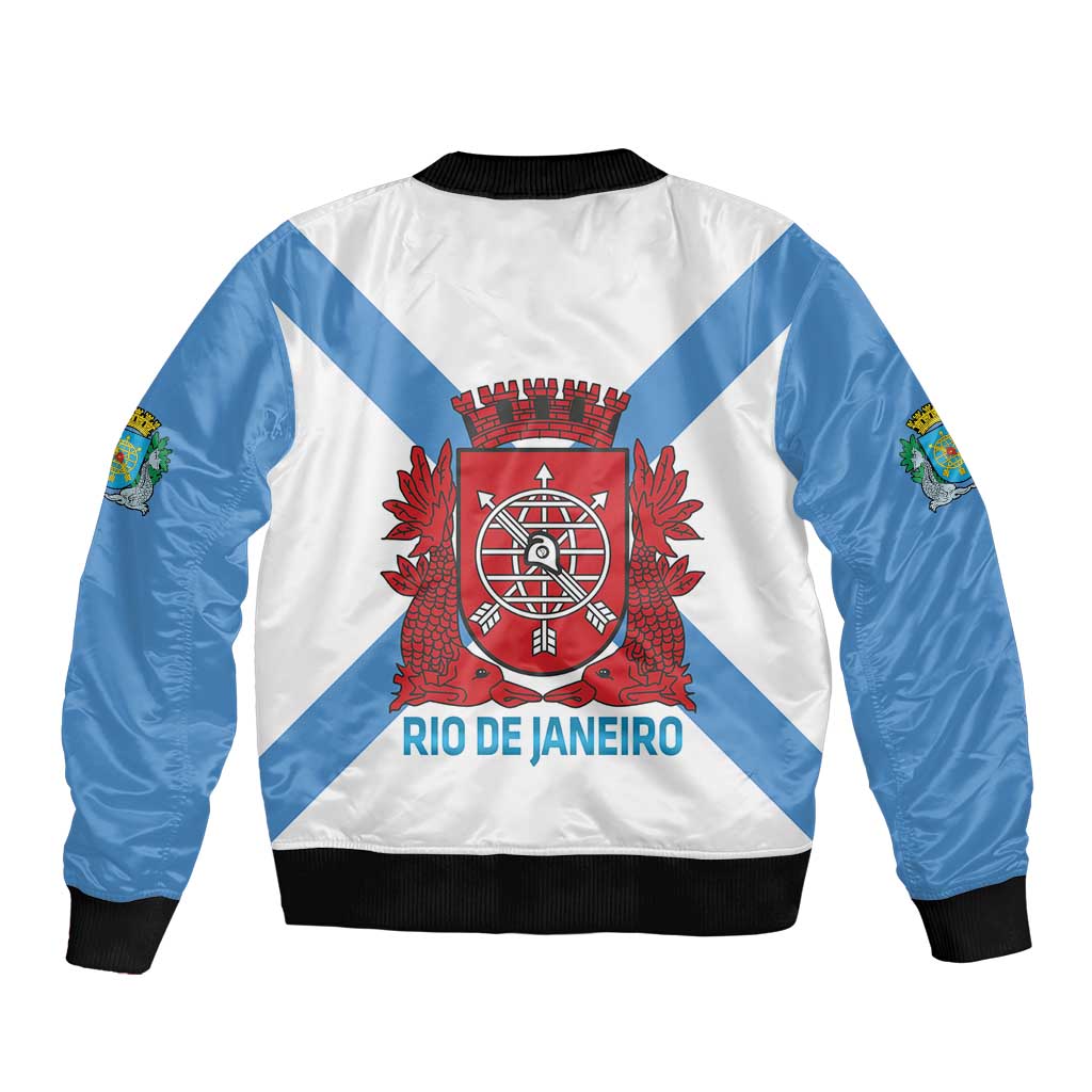 Rio de Janeiro Brazil Bomber Jacket Flag Style - Wonder Print Shop