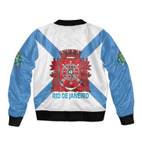 Rio de Janeiro Brazil Bomber Jacket Flag Style - Wonder Print Shop