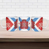 Rio de Janeiro Brazil Ceramic Mug Flag Style - Wonder Print Shop