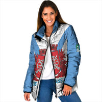 Rio de Janeiro Brazil Padded Jacket Flag Style - Wonder Print Shop