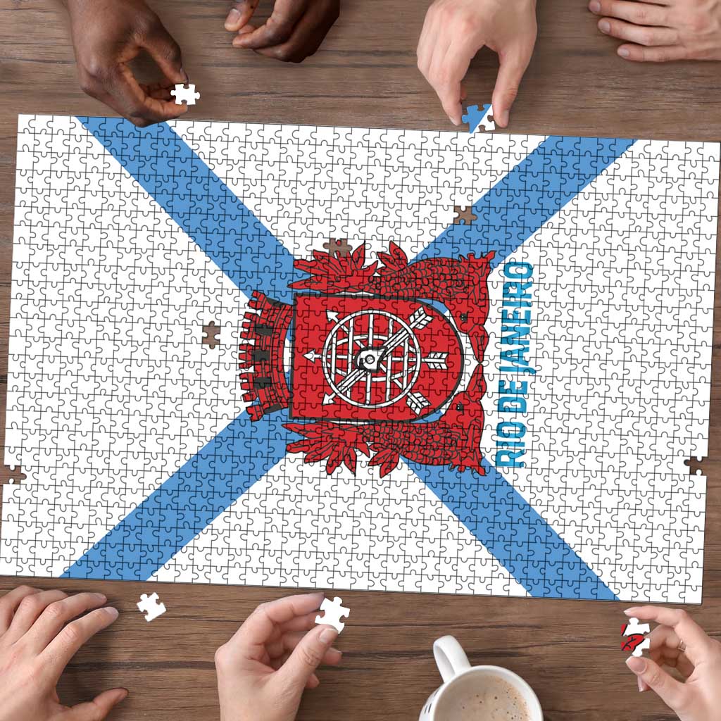 Rio de Janeiro Brazil Puzzle Flag Style - Wonder Print Shop