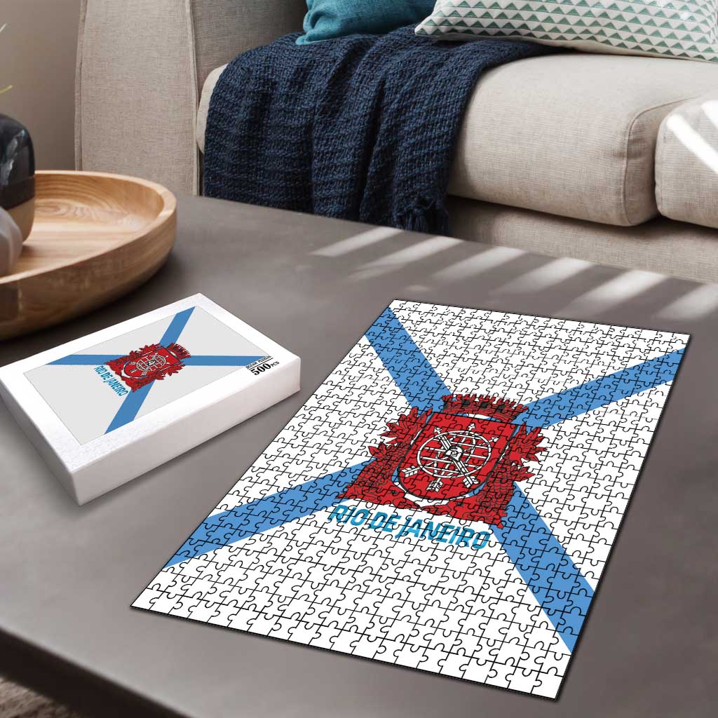Rio de Janeiro Brazil Puzzle Flag Style - Wonder Print Shop