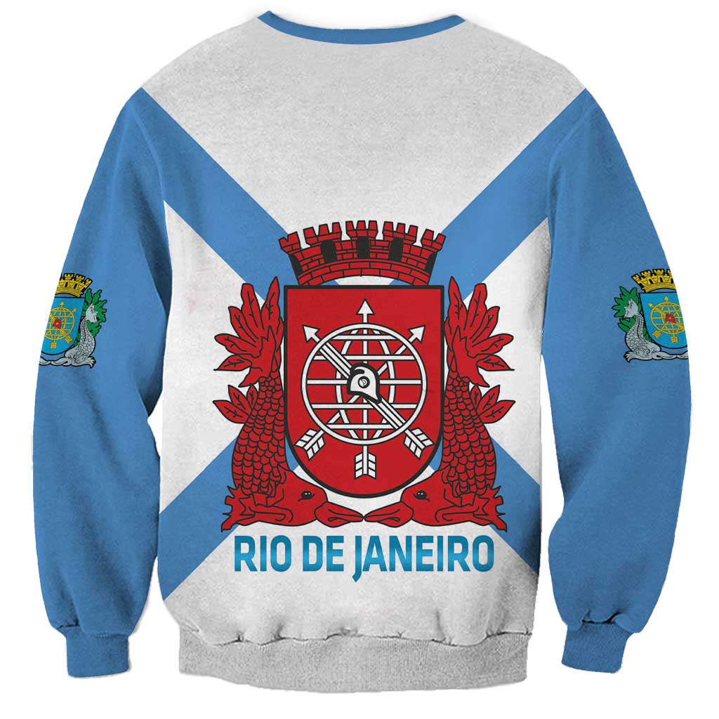 Rio de Janeiro Brazil Sweatshirt Flag Style - Wonder Print Shop