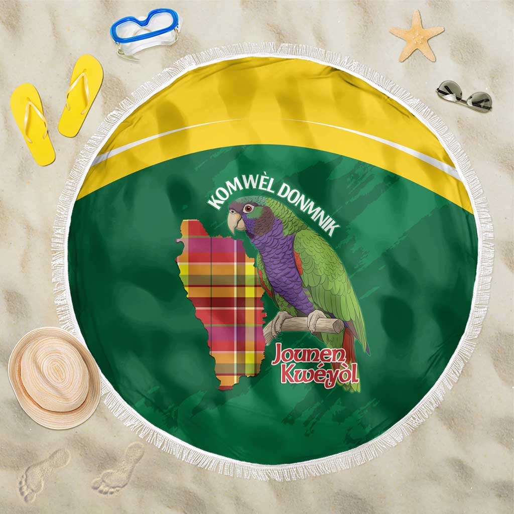 Komwel Donmnik Jounen Kweyol Beach Blanket Dominica Creole Day Imperial Amazon - Wonder Print Shop