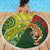 Custom Bangladesh And Australia Cricket Beach Blanket Kangaroo Tiger Together - Wonder Print Shop