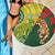 Custom Bangladesh And Australia Cricket Beach Blanket Kangaroo Tiger Together - Wonder Print Shop