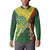 Custom Bangladesh And Australia Cricket Button Sweatshirt Kangaroo Tiger Together - Wonder Print Shop