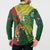 Custom Bangladesh And Australia Cricket Button Sweatshirt Kangaroo Tiger Together - Wonder Print Shop