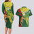 Custom Bangladesh And Australia Cricket Couples Matching Long Sleeve Bodycon Dress and Hawaiian Shirt Kangaroo Tiger Together - Wonder Print Shop