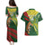 Custom Bangladesh And Australia Cricket Couples Matching Puletasi and Hawaiian Shirt Kangaroo Tiger Together - Wonder Print Shop