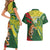 Custom Bangladesh And Australia Cricket Couples Matching Short Sleeve Bodycon Dress and Hawaiian Shirt Kangaroo Tiger Together - Wonder Print Shop